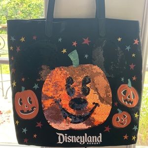 Disney PUMPKIN fabric tote bag HALLOWEEN